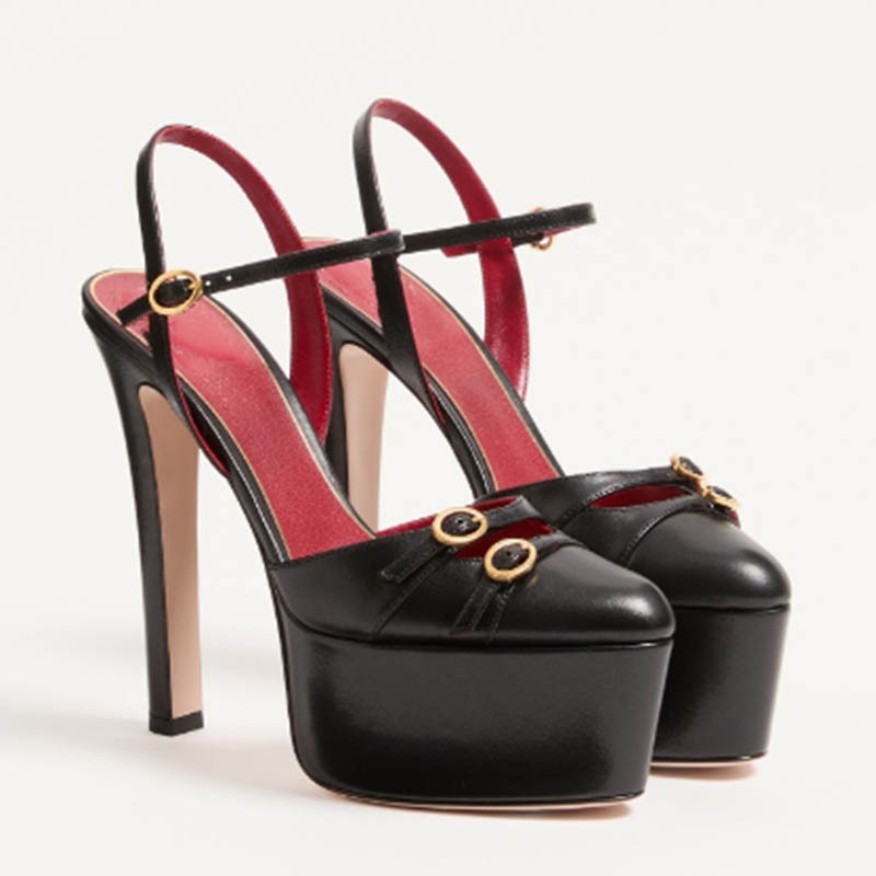 Women Shoes Model - Sandálias Femininas de Luxo Estilo Francês