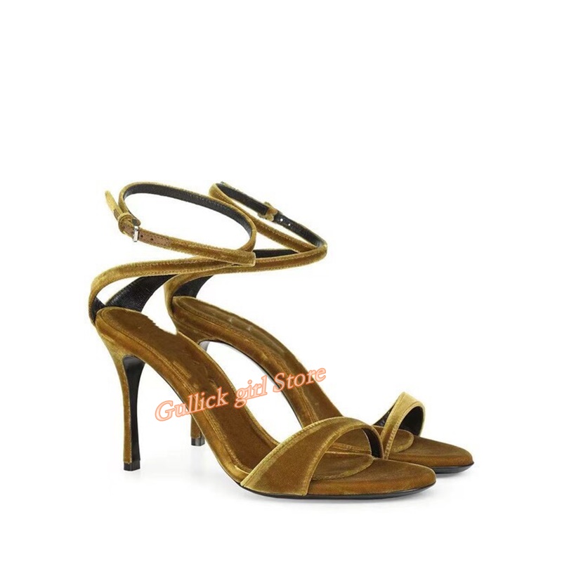 Sandálias de Veludo com Fivela - Kids Shoes Women avaliação e preço