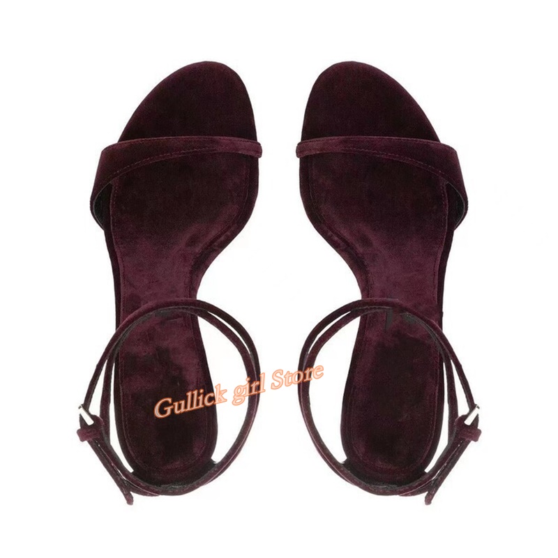Sandálias de Veludo com Fivela - Kids Shoes Women avaliação e preço