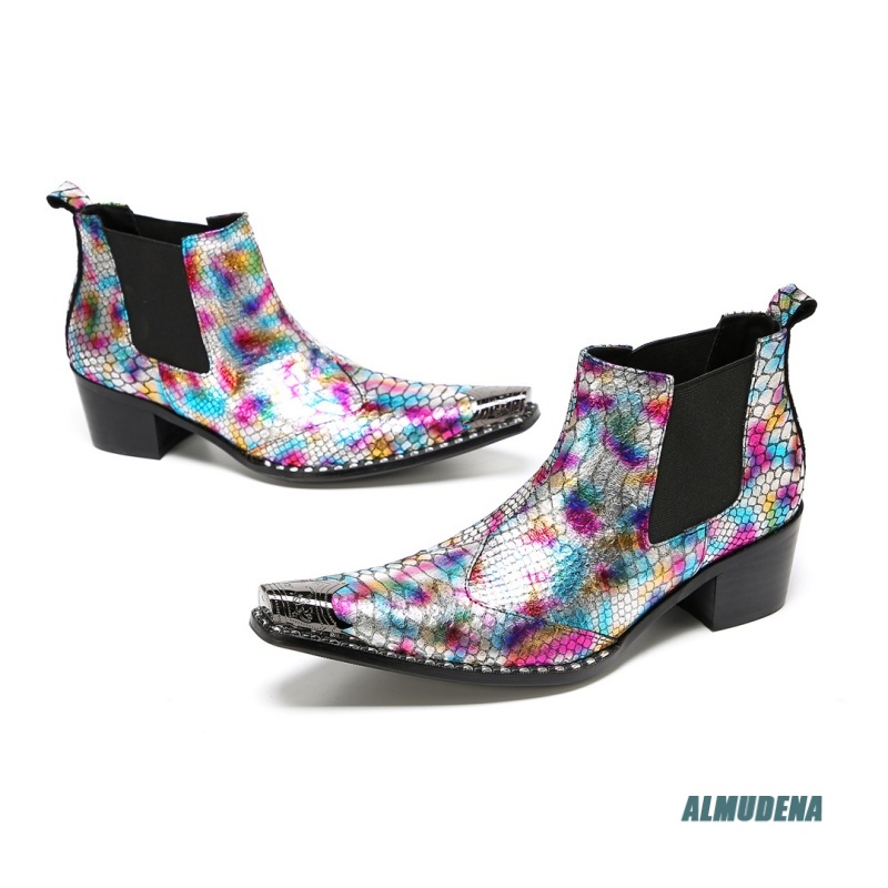 Botas Chelsea Masculinas Multi - Block Heel Ankle Boots avaliação e preço