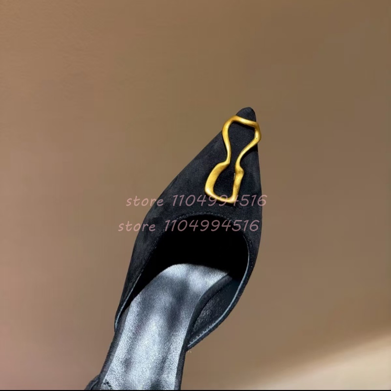 Decoração de metal preto camur - Women Shoes Model avaliação e preço