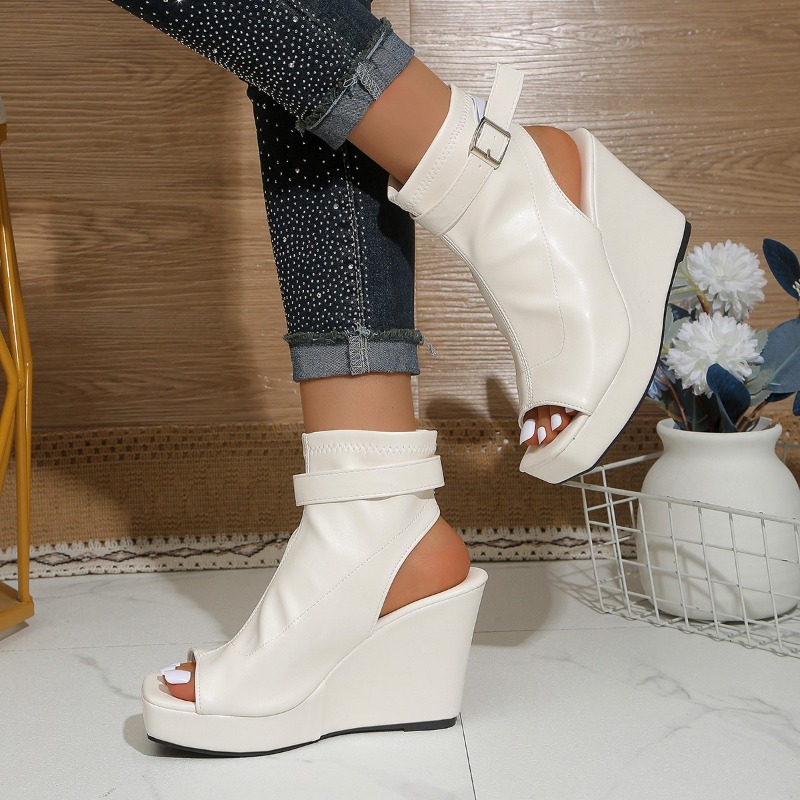 Sandálias de Plataforma com Bi - Women'S Shoes Plus Size avaliação e preço