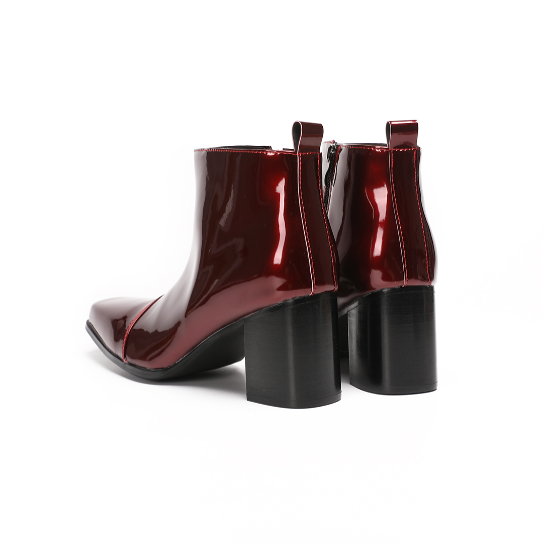 Botas de cano curto masculinas - Block Heel Ankle Boots avaliação e preço