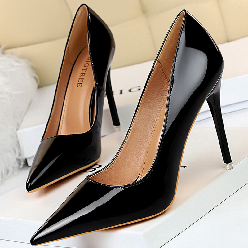 Bigtree sapatos de couro paten - Patent Leather Pump avaliação e preço