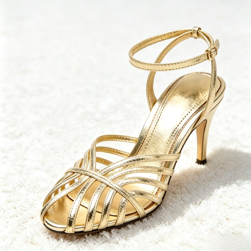 Sexy ouro oco banda estreita s - Women Shoes Model avaliação e preço