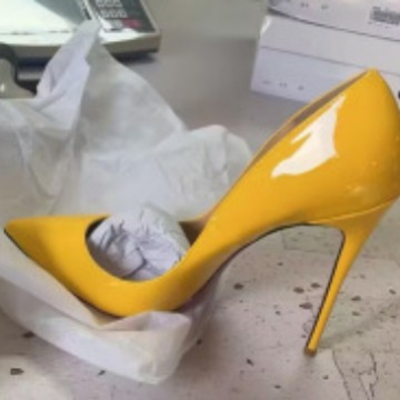 Novo 12cm couro lacado sexy ap - Patent Leather Pump avaliação e preço
