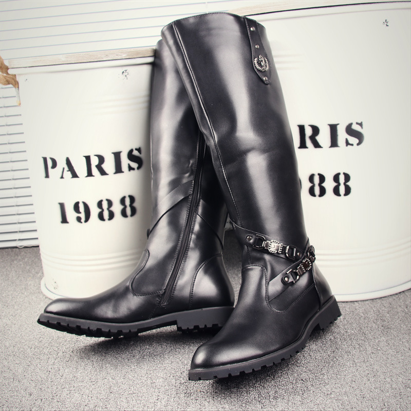 Botas de Montaria Masculinas a - Block Heel Ankle Boots avaliação e preço
