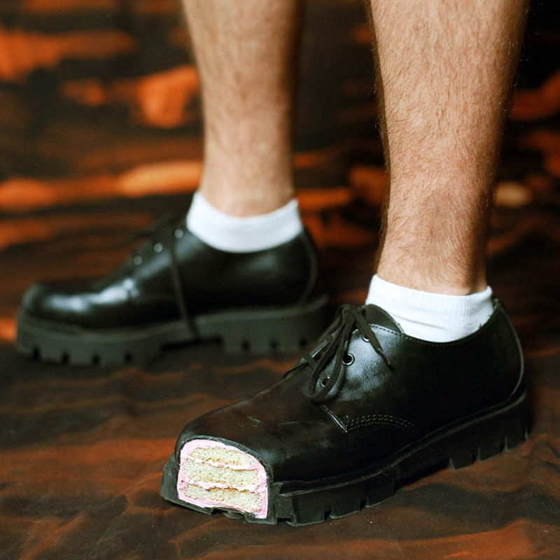 Bolo fundo grosso derby sapato - Women Shoes Black avaliação e preço