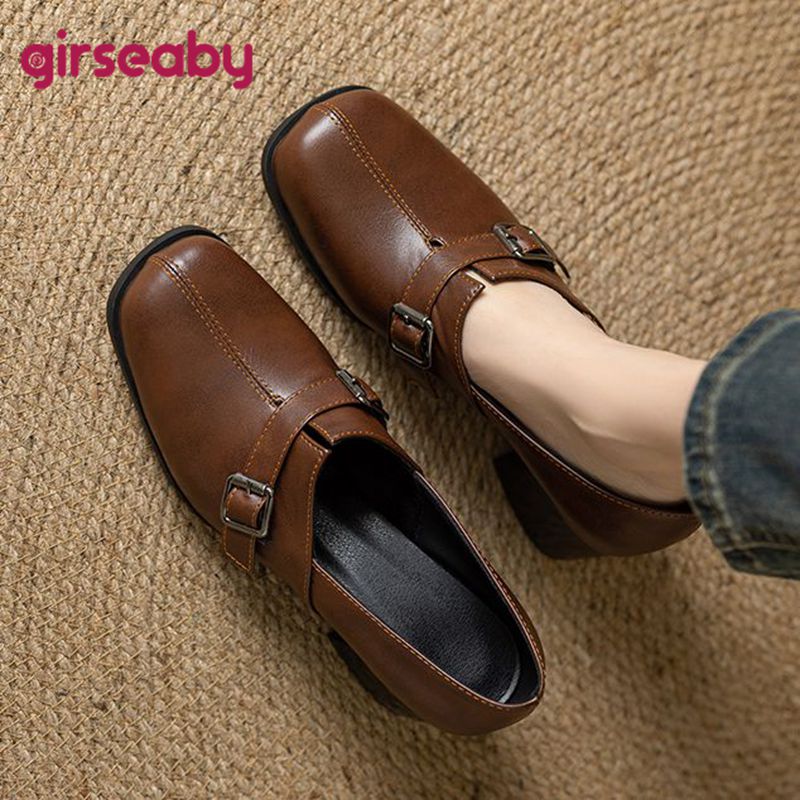 Girseaby vintage feminino bomb - Women'S Shoes Plus Size avaliação e preço
